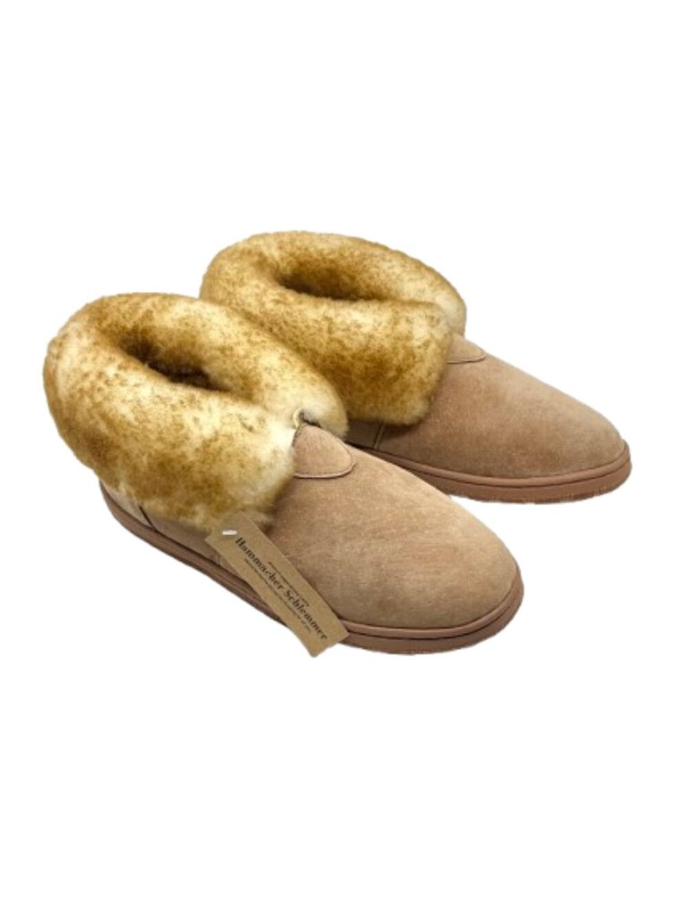 Hammacher Schlemmer AUSTRALIAN SHEEPSKIN INDOOR OUTDOOR SHEARLING BOOTIES. NWT
